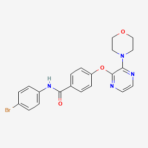 molecular formula C21H19BrN4O3 B14963701 N-(4-bromophenyl)-4-{[3-(morpholin-4-yl)pyrazin-2-yl]oxy}benzamide 