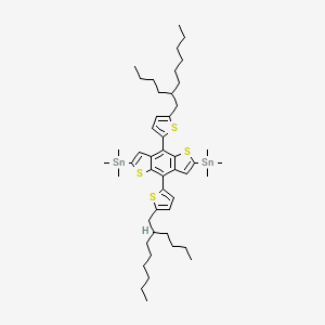 molecular formula C48H74S4Sn2 B1496389 (4,8-Bis(5-(2-butyloctyl)thiophen-2-yl)benzo[1,2-b:4,5-b']dithiophene-2,6-diyl)bis(trimethylstannane) 