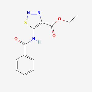 molecular formula C12H11N3O3S B14963891 Ethyl 5-benzamido-1,2,3-thiadiazole-4-carboxylate 
