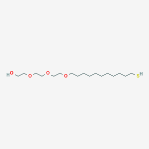 molecular formula C17H36O4S B014964 1-(9-Mercaptononyl)-3,6,9-trioxaundecan-11-OL CAS No. 130727-41-2