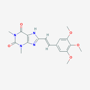 (E)-8-(3,4,5-Trimethoxystyryl)theophylline hemihydrate