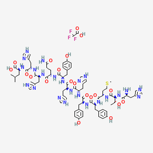 molecular formula C79H100F3N23O20S B1496413 VEGFR-KDR/Flk-1 Antagonist Peptide Trifluoroacetate CAS No. 492444-99-2