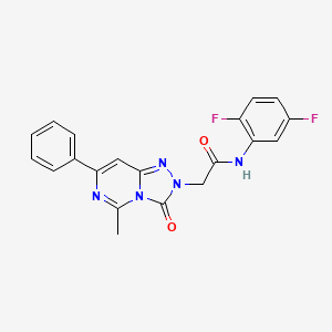 molecular formula C20H15F2N5O2 B14964162 N-(2,5-difluorophenyl)-2-(5-methyl-3-oxo-7-phenyl[1,2,4]triazolo[4,3-c]pyrimidin-2(3H)-yl)acetamide 