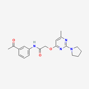 molecular formula C19H22N4O3 B14964163 N-(3-acetylphenyl)-2-{[6-methyl-2-(pyrrolidin-1-yl)pyrimidin-4-yl]oxy}acetamide 