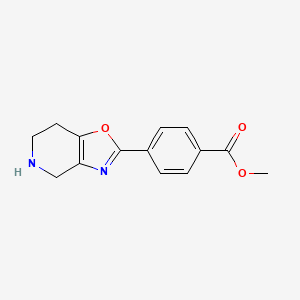 molecular formula C14H14N2O3 B1496417 Methyl 4-(4,5,6,7-tetrahydrooxazolo[4,5-c]pyridin-2-yl)benzoate 