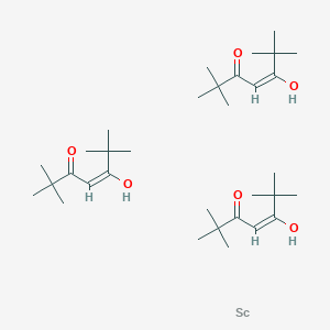 (E)-5-hydroxy-2,2,6,6-tetramethylhept-4-en-3-one;scandium
