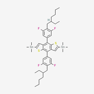 molecular formula C44H58F4S2Sn2 B1496444 (4,8-Bis(4-(2-ethylhexyl)-3,5-difluorophenyl)benzo[1,2-b:4,5-b']dithiophene-2,6-diyl)bis(trimethylstannane) 