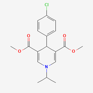 molecular formula C18H20ClNO4 B14964606 Dimethyl 4-(4-chlorophenyl)-1-(propan-2-yl)-1,4-dihydropyridine-3,5-dicarboxylate 