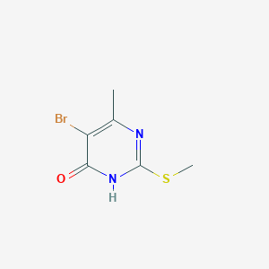 5-Bromo-6-methyl-2-(methylthio)pyrimidin-4(3H)-one