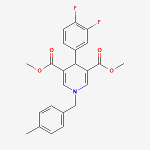 molecular formula C23H21F2NO4 B14964832 Dimethyl 4-(3,4-difluorophenyl)-1-(4-methylbenzyl)-1,4-dihydropyridine-3,5-dicarboxylate 
