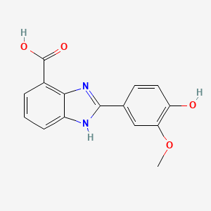 2-(4-Hydroxy-3-methoxyphenyl)-1H-1,3-benzodiazole-4-carboxylic acid