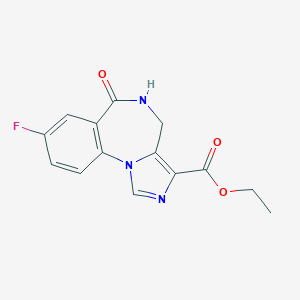 molecular formula C14H12FN3O3 B149649 N-Desmethylflumazenil CAS No. 79089-72-8