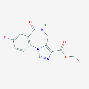molecular formula C14H12FN3O3 B149649 Desmethylflumazenil CAS No. 79089-72-8