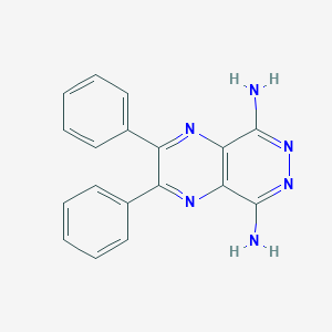 molecular formula C18H14N6 B014965 2,3-Diphenylpyrazino[2,3-d]pyridazine-5,8-diamine CAS No. 52197-22-5