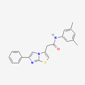 molecular formula C21H19N3OS B14965068 N-(3,5-dimethylphenyl)-2-(6-phenylimidazo[2,1-b]thiazol-3-yl)acetamide 