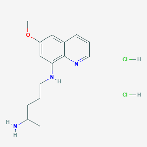 molecular formula C15H23Cl2N3O B149653 n1-(6-Methoxy-quinolin-8-yl)-pentane-1,4-diamine dihydrochloride CAS No. 51050-49-8