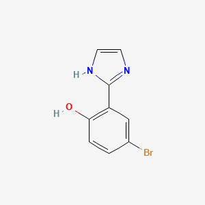 molecular formula C9H7BrN2O B1496548 4-Bromo-2-(1H-imidazol-2-YL)phenol CAS No. 289506-17-8