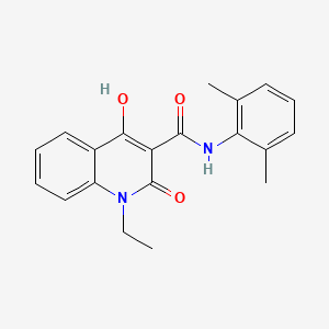 molecular formula C20H20N2O3 B14965647 N-(2,6-dimethylphenyl)-1-ethyl-2-hydroxy-4-oxo-1,4-dihydroquinoline-3-carboxamide 