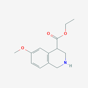 molecular formula C13H17NO3 B1496573 Ethyl 6-methoxy-1,2,3,4-tetrahydroisoquinoline-4-carboxylate 