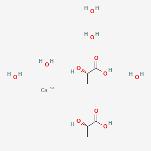 molecular formula C6H22CaO11 B1496588 Calcium L-lactate pentahydrate, 98% 