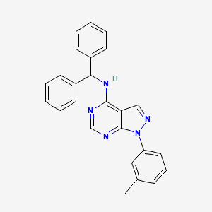 molecular formula C25H21N5 B14965882 N-(diphenylmethyl)-1-(3-methylphenyl)-1H-pyrazolo[3,4-d]pyrimidin-4-amine 