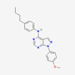 molecular formula C22H23N5O B14966296 N-(4-butylphenyl)-1-(4-methoxyphenyl)-1H-pyrazolo[3,4-d]pyrimidin-4-amine 