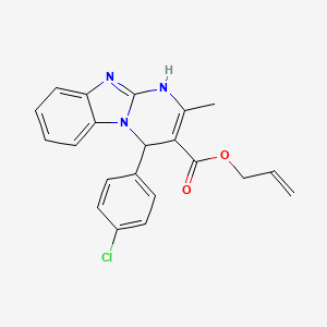 molecular formula C21H18ClN3O2 B14966486 Prop-2-en-1-yl 4-(4-chlorophenyl)-2-methyl-1,4-dihydropyrimido[1,2-a]benzimidazole-3-carboxylate 