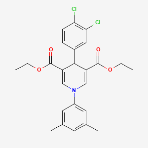 molecular formula C25H25Cl2NO4 B14966694 Diethyl 4-(3,4-dichlorophenyl)-1-(3,5-dimethylphenyl)-1,4-dihydropyridine-3,5-dicarboxylate 