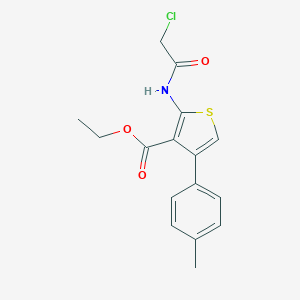 2-(2-Chloro-acetylamino)-4-p-tolyl-thiophene-3-carboxylic acid ethyl ester