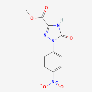 molecular formula C10H8N4O5 B1496759 Methyl 2,5-dihydro-1-(4-nitrophenyl)-5-oxo-1H-1,2,4-triazole-3-carboxylate CAS No. 412314-66-0