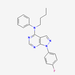 molecular formula C21H20FN5 B14967688 N-butyl-1-(4-fluorophenyl)-N-phenyl-1H-pyrazolo[3,4-d]pyrimidin-4-amine 