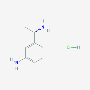 molecular formula C8H13ClN2 B1496843 (S)-3-(1-aminoethyl)aniline hydrochloride 