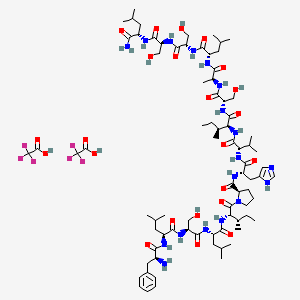 molecular formula C80H128F6N18O23 B1496847 Phylloseptin-L2 Trifluoroacetate CAS No. 1100546-22-2