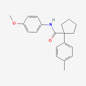 molecular formula C20H23NO2 B14968737 N-(4-methoxyphenyl)-1-(4-methylphenyl)cyclopentanecarboxamide 