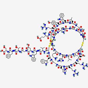 molecular formula C171H245N53O47S6 B1496917 H-Glu-Cys(1)-Arg-Tyr-Trp-Leu-Gly-Gly-Cys(2)-Ser-Ala-Gly-Gln-Thr-Cys(3)-Cys(1)-Lys-His-Leu-Val-Cys(2)-Ser-Arg-Arg-His-Gly-Trp-Cys(3)-Val-Trp-Asp-Gly-Thr-Phe-Ser-OH 