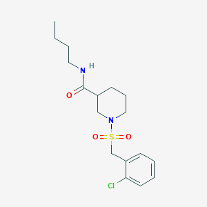 molecular formula C17H25ClN2O3S B14969355 N-butyl-1-[(2-chlorobenzyl)sulfonyl]piperidine-3-carboxamide 