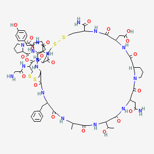 molecular formula C65H89N17O21S4 B1496940 Gccsyppcfa tnpdc 