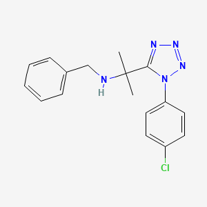 molecular formula C17H18ClN5 B14969551 N-benzyl-2-[1-(4-chlorophenyl)-1H-tetrazol-5-yl]propan-2-amine 