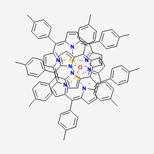 molecular formula C96H72Fe2N8O-6 B1496956 I-oxo-bis(5,10,15,20-tetrakis(4-methylphenyl)porphinato Iron) 
