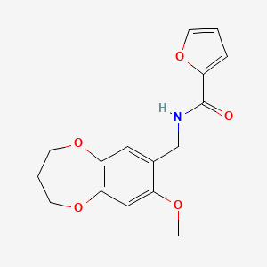 molecular formula C16H17NO5 B14969573 N-[(8-methoxy-3,4-dihydro-2H-1,5-benzodioxepin-7-yl)methyl]furan-2-carboxamide 