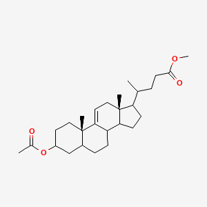 molecular formula C27H42O4 B1496974 methyl 4-[(10S,13R)-3-acetyloxy-10,13-dimethyl-2,3,4,5,6,7,8,12,14,15,16,17-dodecahydro-1H-cyclopenta[a]phenanthren-17-yl]pentanoate 