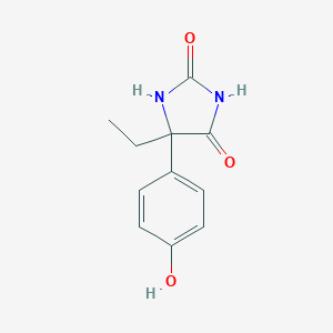 molecular formula C11H12N2O3 B014970 5-Ethyl-5-(4-hydroxyphenyl)imidazolidine-2,4-dione CAS No. 61837-66-9