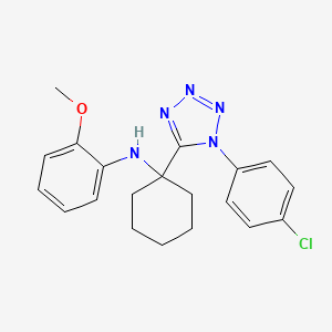 molecular formula C20H22ClN5O B14970068 N-{1-[1-(4-chlorophenyl)-1H-tetrazol-5-yl]cyclohexyl}-2-methoxyaniline 