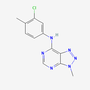 molecular formula C12H11ClN6 B14970082 N-(3-chloro-4-methylphenyl)-3-methyl-3H-[1,2,3]triazolo[4,5-d]pyrimidin-7-amine 