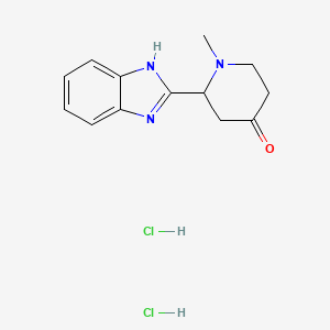 2-(1H-Benzimidazol-2-yl)-1-methylpiperidin-4-one;dihydrochloride