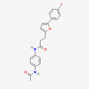 molecular formula C21H19FN2O3 B14970231 N-[4-(acetylamino)phenyl]-3-[5-(4-fluorophenyl)furan-2-yl]propanamide 