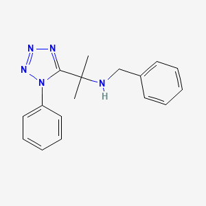 molecular formula C17H19N5 B14970318 N-benzyl-2-(1-phenyl-1H-tetrazol-5-yl)propan-2-amine 