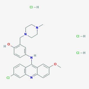 molecular formula C26H30Cl4N4O2 B1497040 HM03 trihydrochloride 