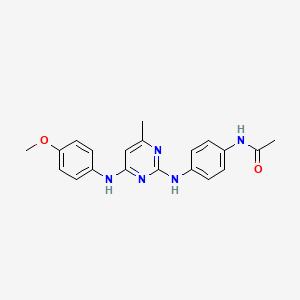 molecular formula C20H21N5O2 B14970402 N-[4-({4-[(4-methoxyphenyl)amino]-6-methylpyrimidin-2-yl}amino)phenyl]acetamide 