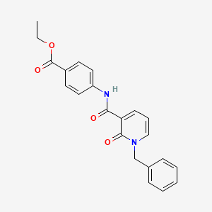 molecular formula C22H20N2O4 B14970443 Ethyl 4-(1-benzyl-2-oxo-1,2-dihydropyridine-3-carboxamido)benzoate 